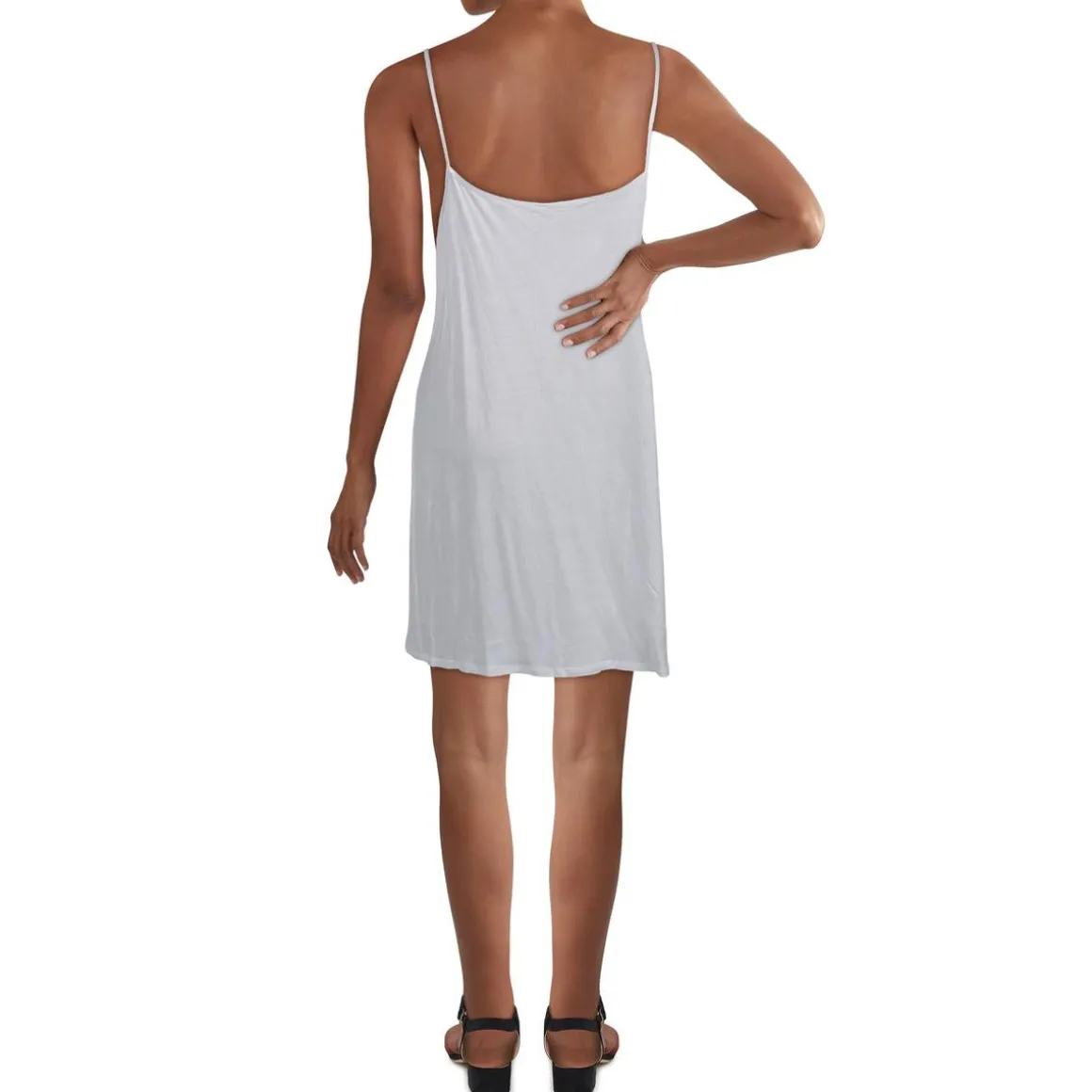 Henley Casual Midi Shift Dress