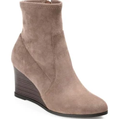 Hepburn Faux Suede Ankle Booties