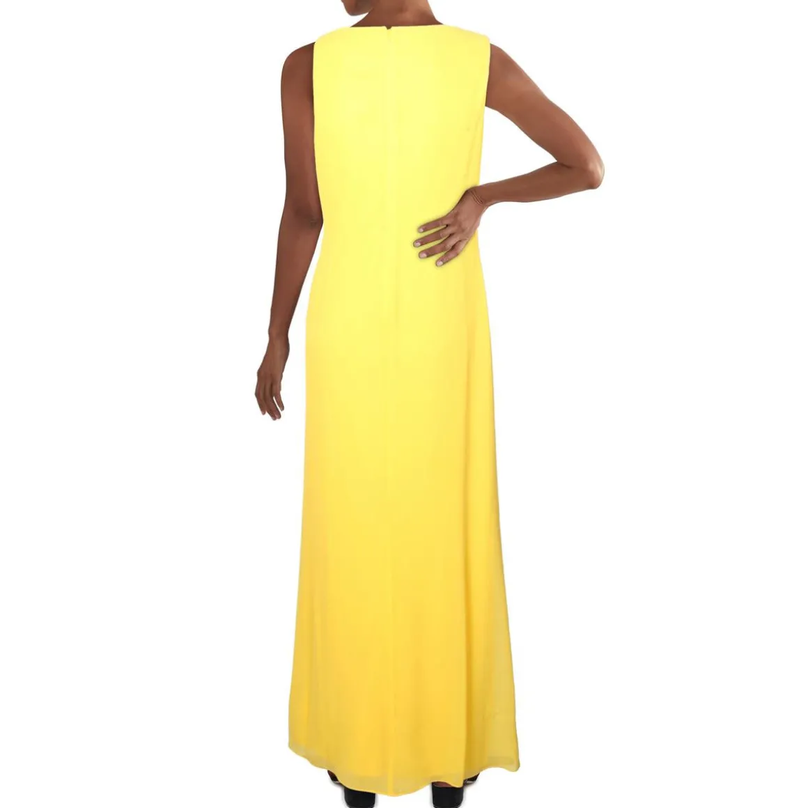 Hermina Surplice Ruffled Evening Dress