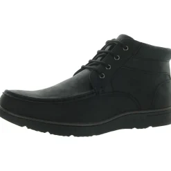 Hertel 01 Faux Leather Lace Up Chukka Boots