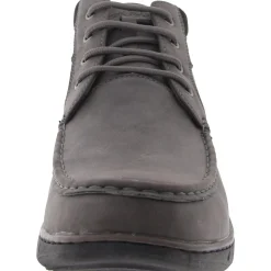 Hertel 01 Faux Leather Lace Up Chukka Boots