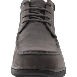 Hertel 01 Faux Leather Lace Up Chukka Boots