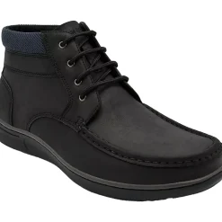 Hertel Lace-Up Faux Leather Chukka Boots