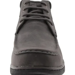 Hertel Lace-Up Faux Leather Chukka Boots