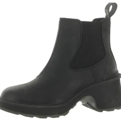 Hi Line Leather Padded Insole Chelsea Boots