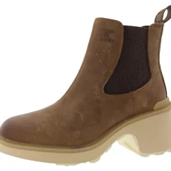 Hi Line Leather Padded Insole Chelsea Boots