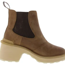 Hi Line Leather Padded Insole Chelsea Boots