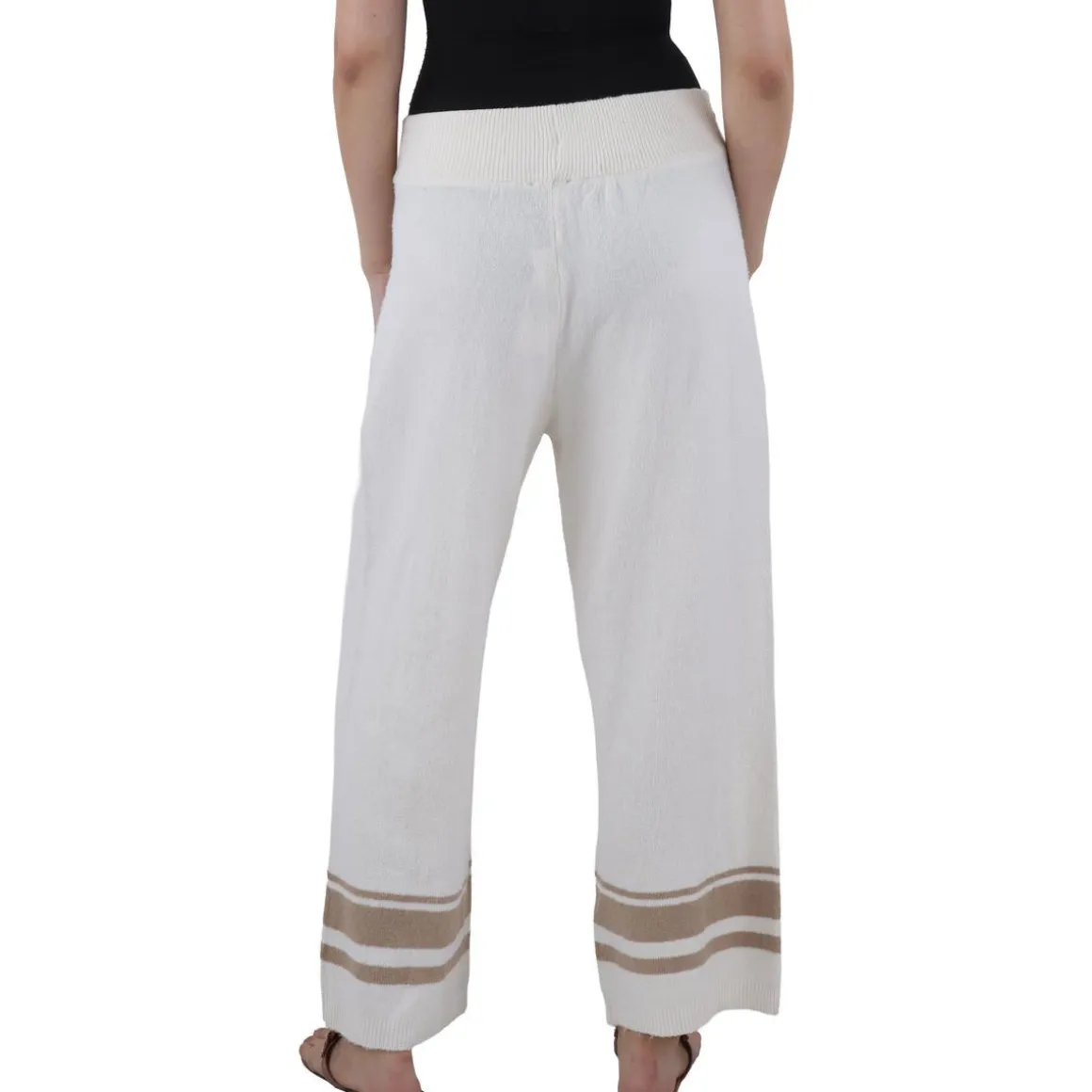 High Rise Cropped Straight Leg Pants