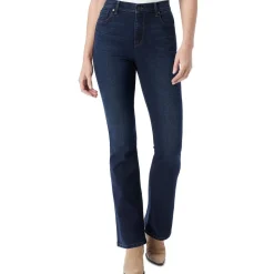 High Rise Dark Wash Bootcut Pants