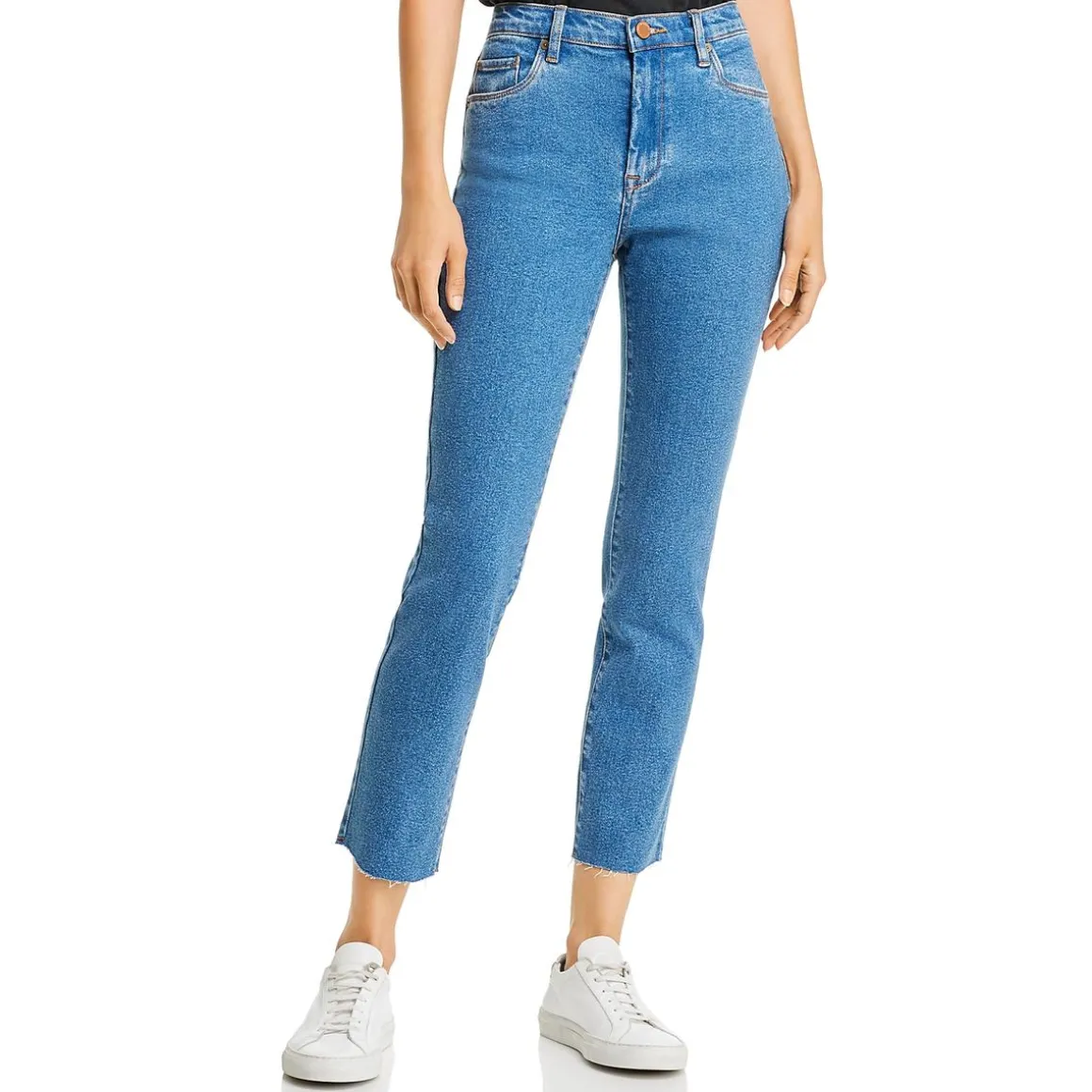 High Rise Denim Cropped Jeans