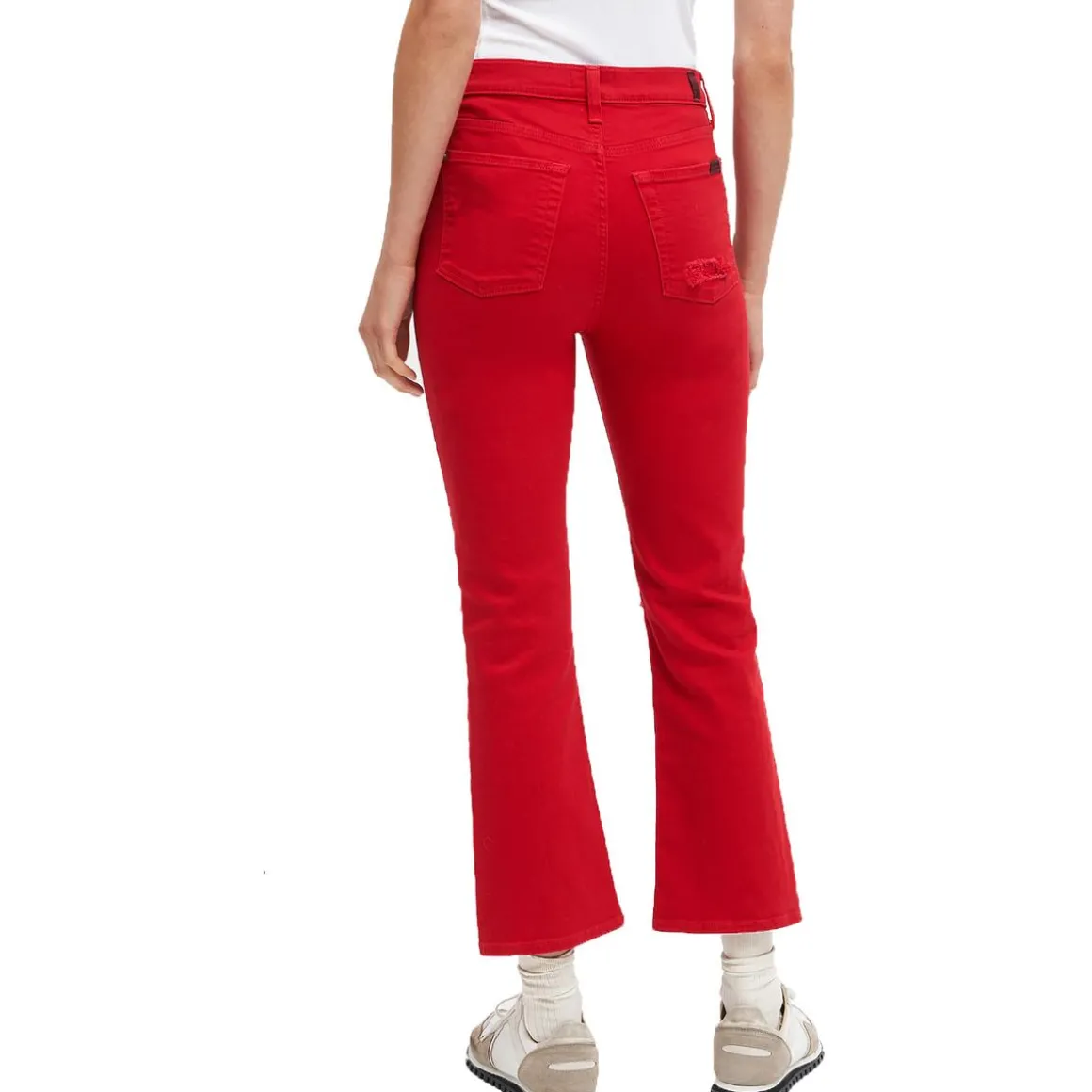 High Rise Destroyed Slim Jeans