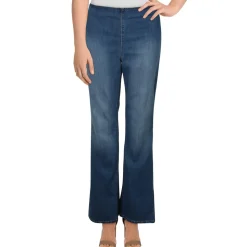 High Rise Pull On Contour Flare Jeans