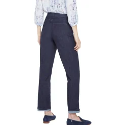 High Rise Straight Leg Ankle Jeans