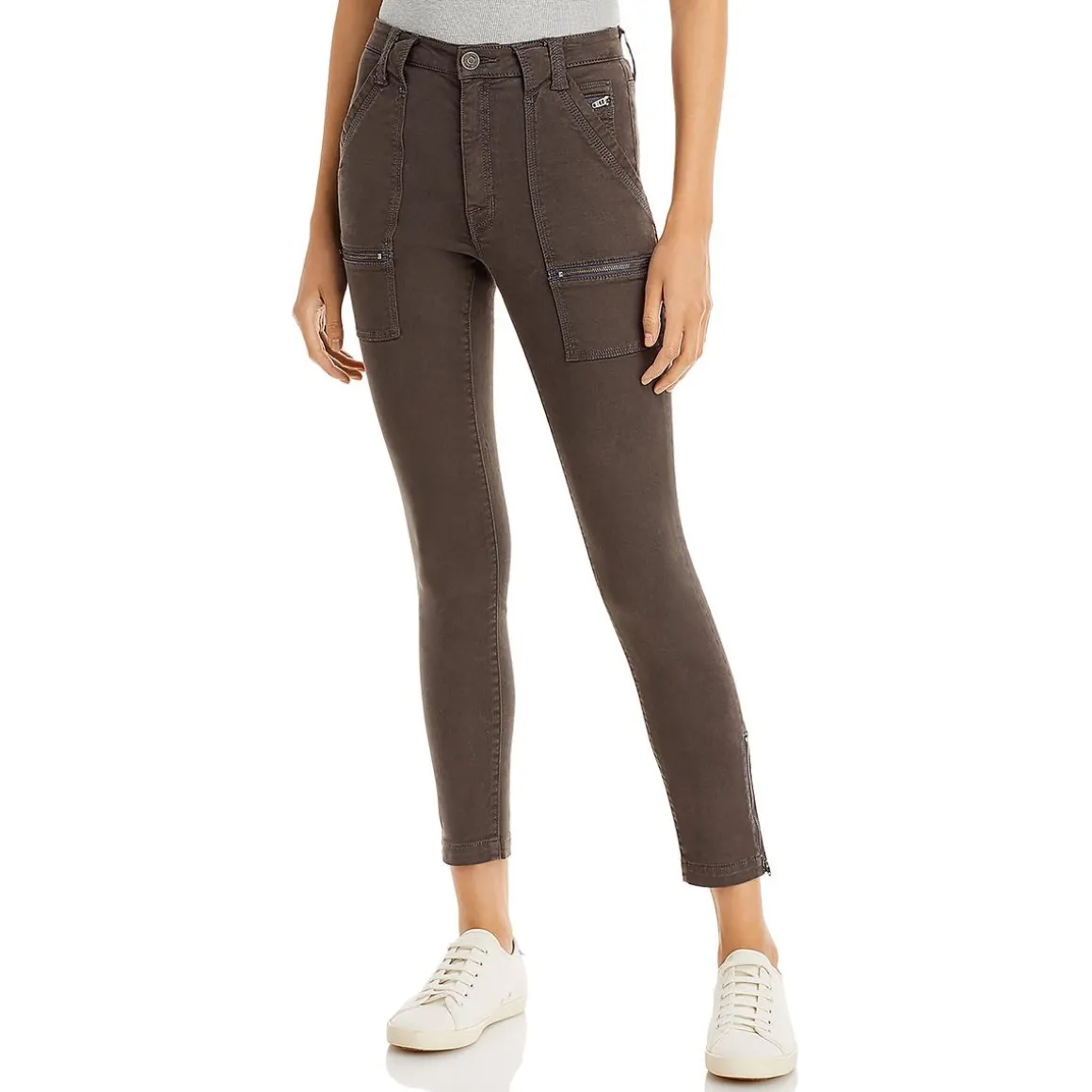 High Rise Zipper Skinny Jeans