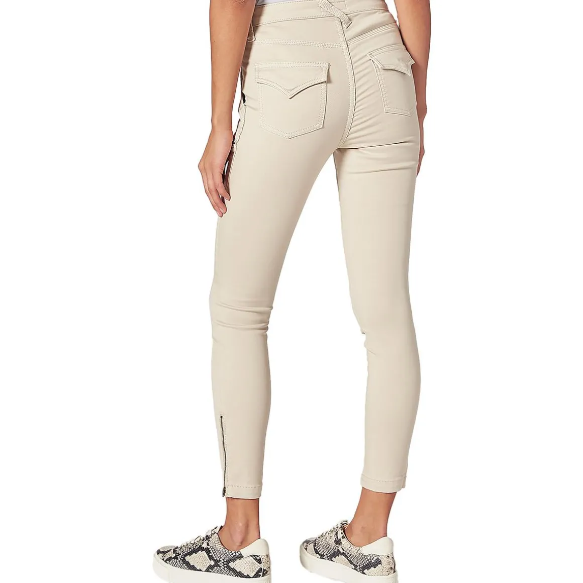 High Rise Zipper Skinny Jeans