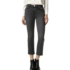 High-Rise Denim Straight Leg Jeans