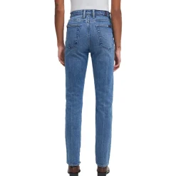 High-Rise Faded Slim Jeans