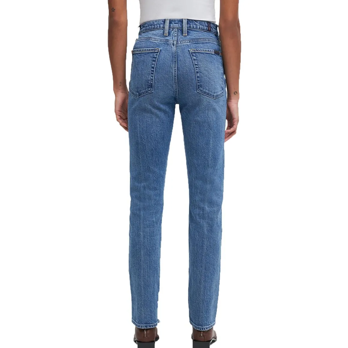 High-Rise Faded Slim Jeans