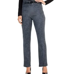 High-Rise Herringbone Dress Pants