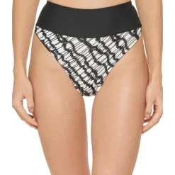 High-Waist Printed Swim Bottom Separates