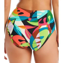High-Waist Printed Swim Bottom Separates