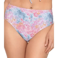 High-waist Snake Swim Bottom Separates