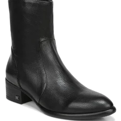 Hilary Leather Pull On Ankle Boots