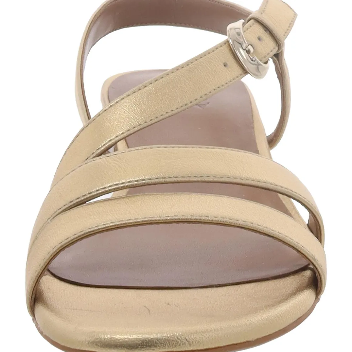 Hilma Faux Leather Adjustable Slingback Sandals