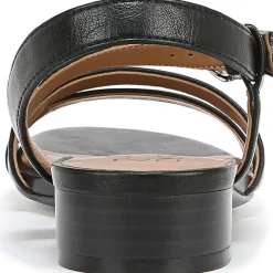 Hilma Faux Leather Adjustable Slingback Sandals