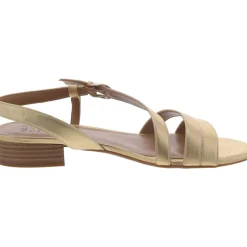 Hilma Faux Leather Adjustable Slingback Sandals