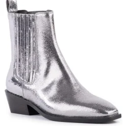 Hold Me Down Textured Leather Chelsea Boots