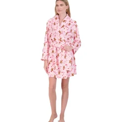 Holiday Print Belted Robe