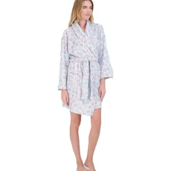 Holiday Print Belted Robe