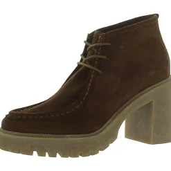 Hollia Block Heel Faux Suede Mid-Calf Boots