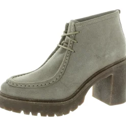 Hollia Block Heel Faux Suede Mid-Calf Boots