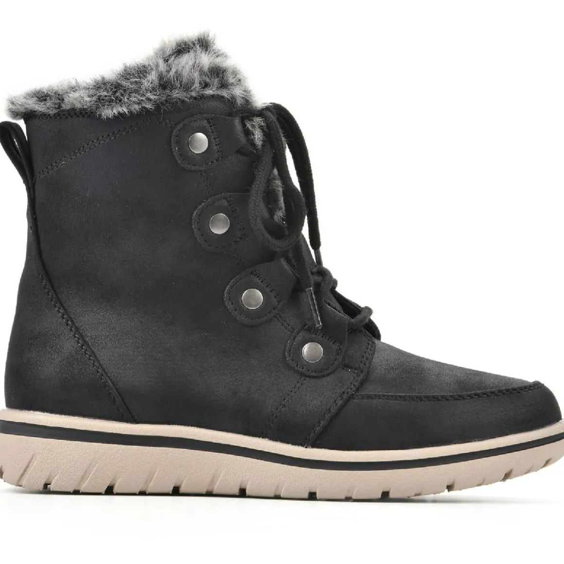 Holly Faux Leather Ankle Ankle Boots