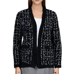 Houndstooth Cardigan Sweater