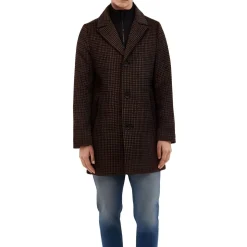 Houndstooth Pea Coat