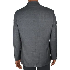 Houndstooth Knit Two-Button Blazer