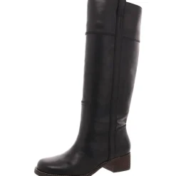Hybiscus Leather Riding Knee-High Boots
