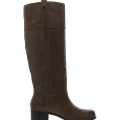 Hybiscus Leather Riding Knee-High Boots