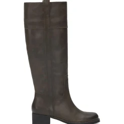 Hybiscus Leather Riding Knee-High Boots
