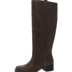 Hybiscus Leather Riding Knee-High Boots