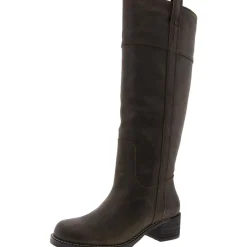 Hybiscus Leather Riding Knee-High Boots