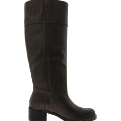 Hybiscus Leather Riding Knee-High Boots