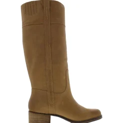 Hybiscus Leather Riding Knee-High Boots