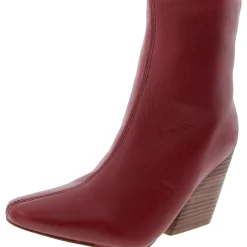 Hydra Solid Faux Leather Ankle Boots