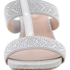 I Luv It 2 Slip On Wedges T-Strap Sandals