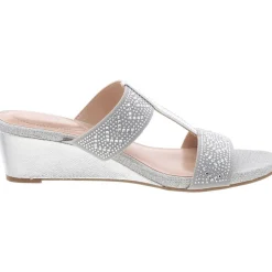 I Luv It 2 Slip On Wedges T-Strap Sandals