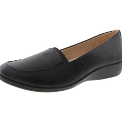 Ida Stretch Faux Leather Loafer Heels